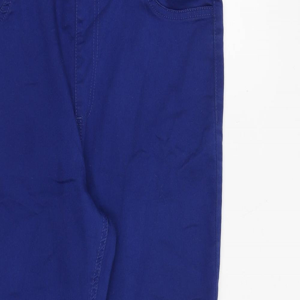 Marks and Spencer Womens Blue Cotton Jegging Jeans Size 16 L26 in Regular