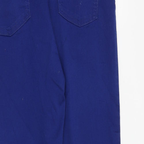 Marks and Spencer Womens Blue Cotton Jegging Jeans Size 16 L26 in Regular
