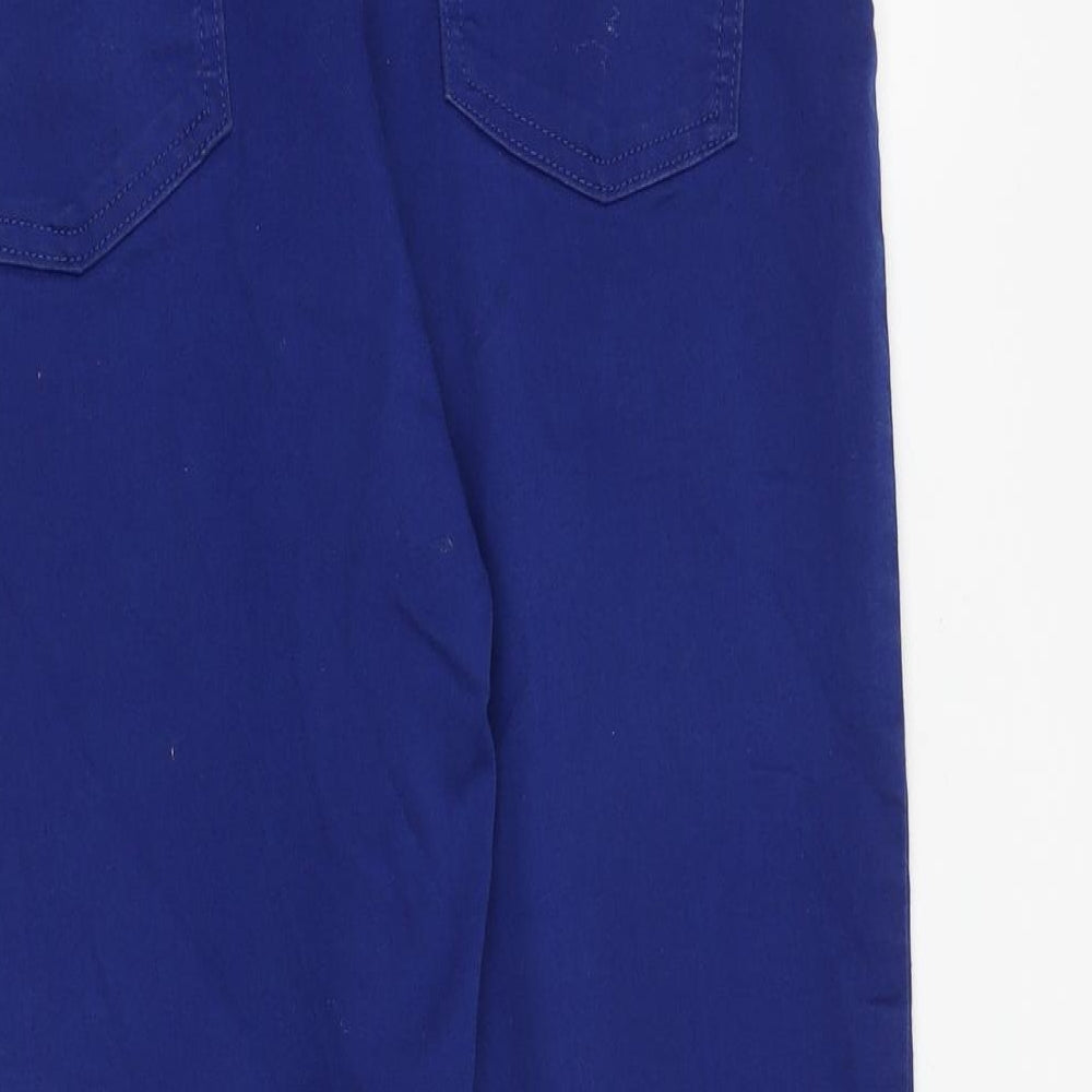 Marks and Spencer Womens Blue Cotton Jegging Jeans Size 16 L26 in Regular