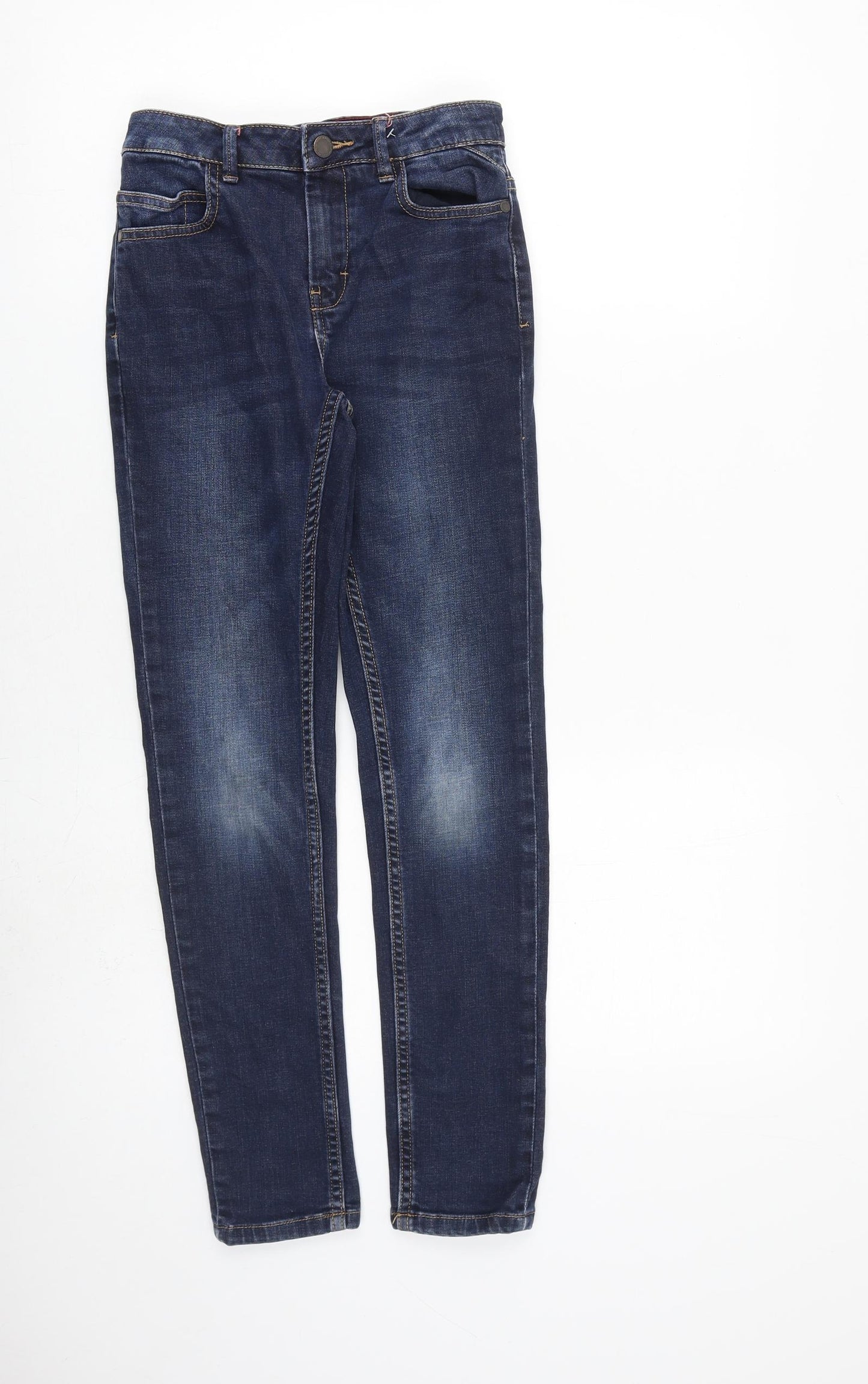NEXT Boys Blue Cotton Skinny Jeans Size 10 Years L26 in Regular Zip