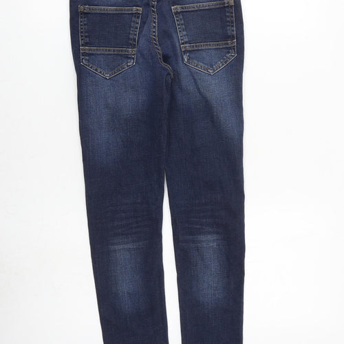 NEXT Boys Blue Cotton Skinny Jeans Size 10 Years L26 in Regular Zip