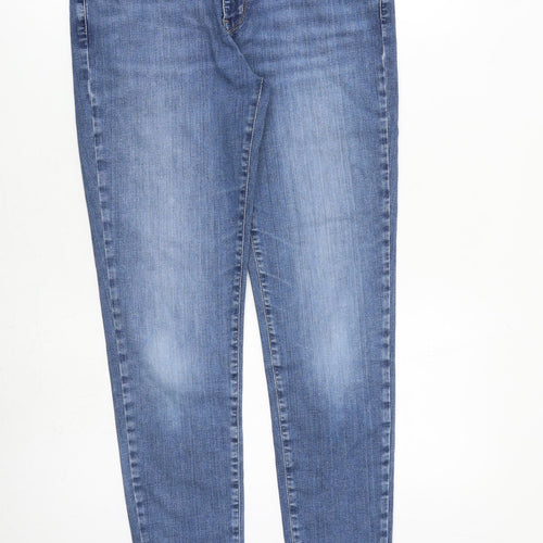 Uniqlo Womens Blue Cotton Skinny Jeans Size 30 in L32 in Slim Zip