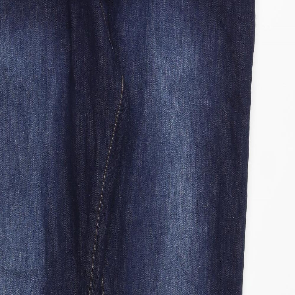 883 Police Mens Blue Cotton Straight Jeans Size 38 in L34 in Regular Button