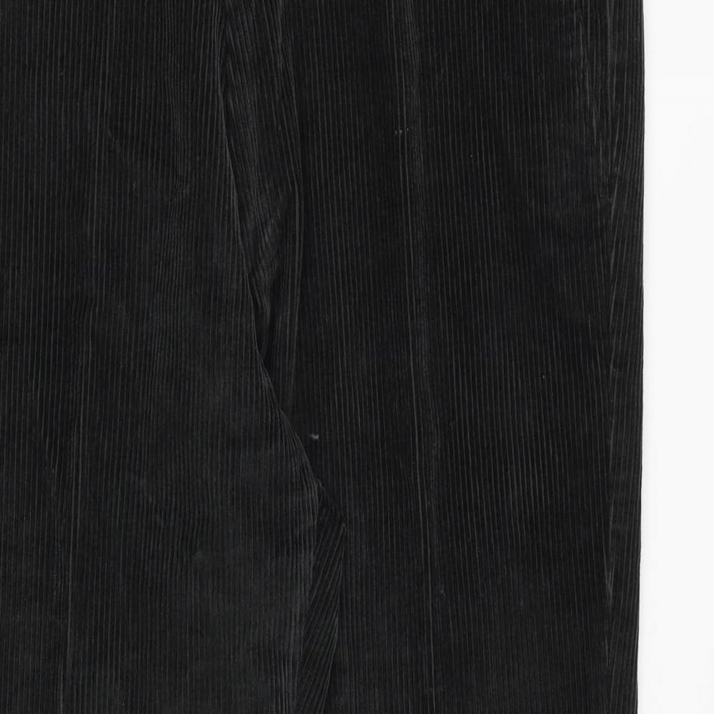 Marks and Spencer Mens Grey Cotton Trousers Size 36 in L29 in Regular Zip