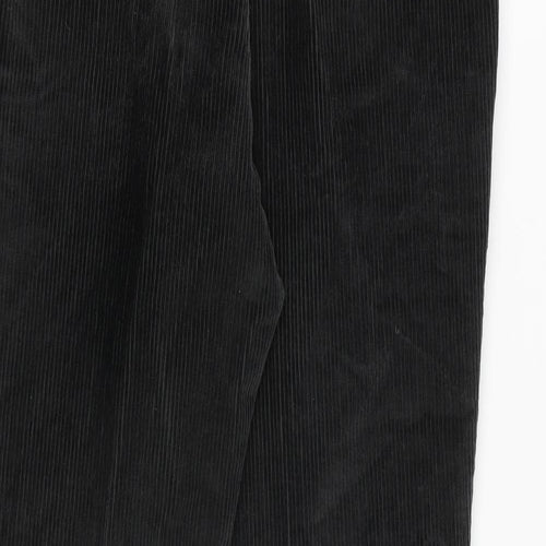 Marks and Spencer Mens Grey Cotton Trousers Size 36 in L29 in Regular Zip