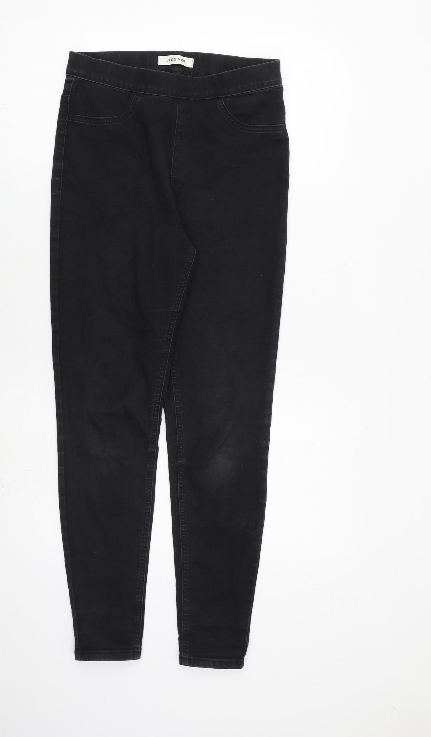 Marks and Spencer Womens Black Cotton Jegging Jeans Size 10 L28 in Regular