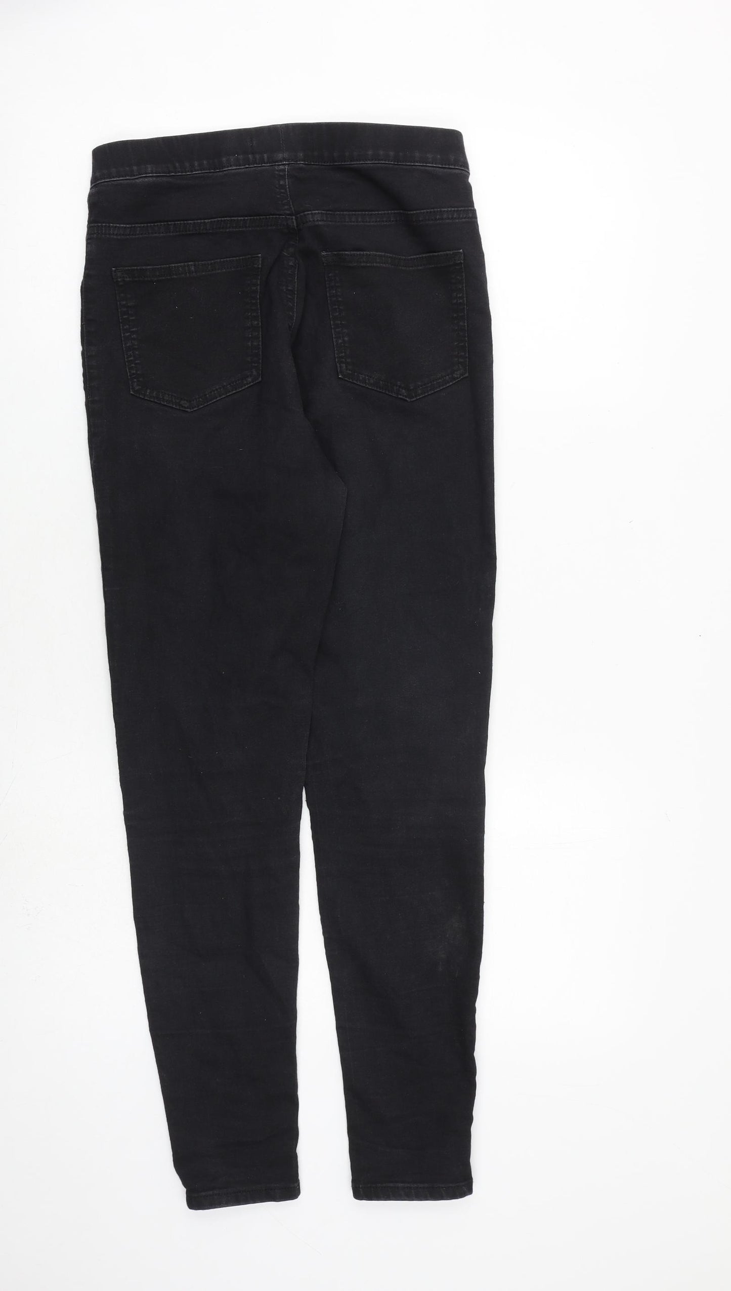 Marks and Spencer Womens Black Cotton Jegging Jeans Size 10 L28 in Regular