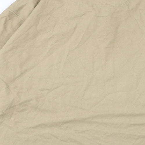 Maine Mens Brown Cotton Henley Sweatshirt Size M