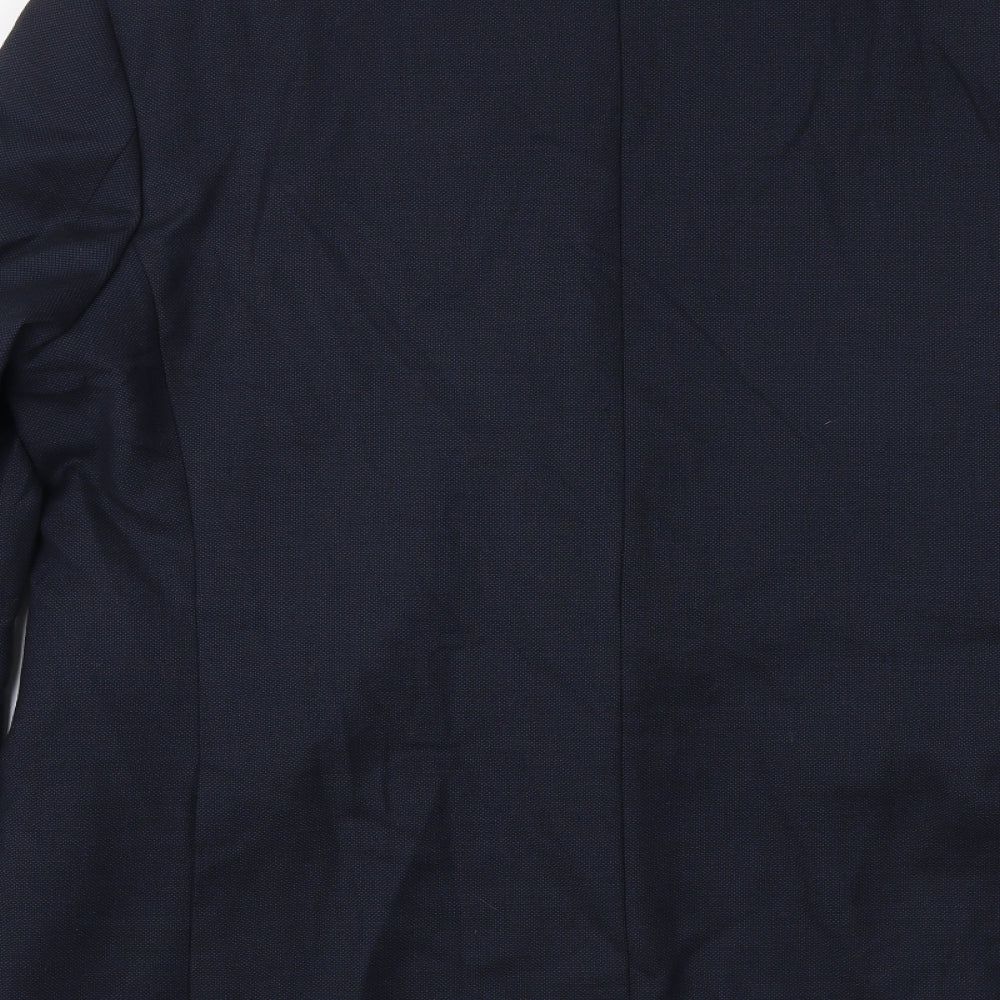 Marks and Spencer Mens Blue Wool Jacket Suit Jacket Size 44 Regular