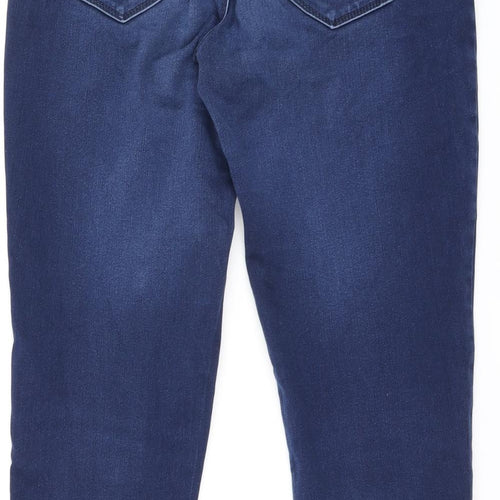 LIFT & SHAPE Womens Blue Cotton Skinny Jeans Size 12 L28 in Regular Zip