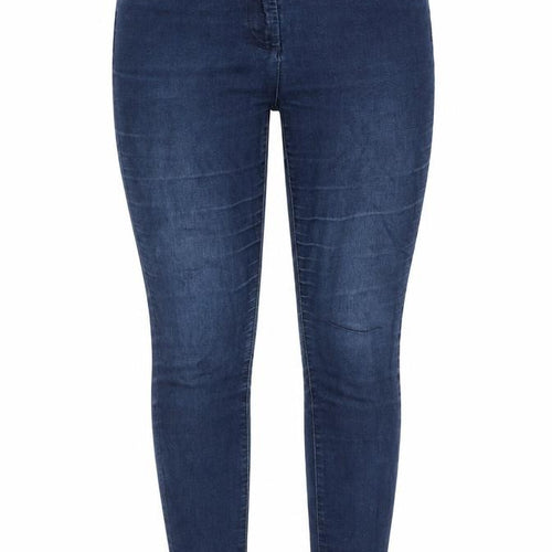 Marks and Spencer Womens Blue Cotton Skinny Jeans Size 12 L28 in Regular Tie - Jegging