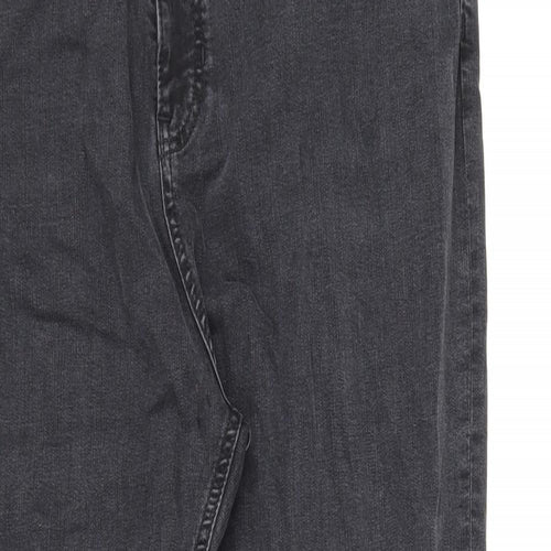 Per Una Womens Black Cotton Skinny Jeans Size 18 L27 in Regular Zip