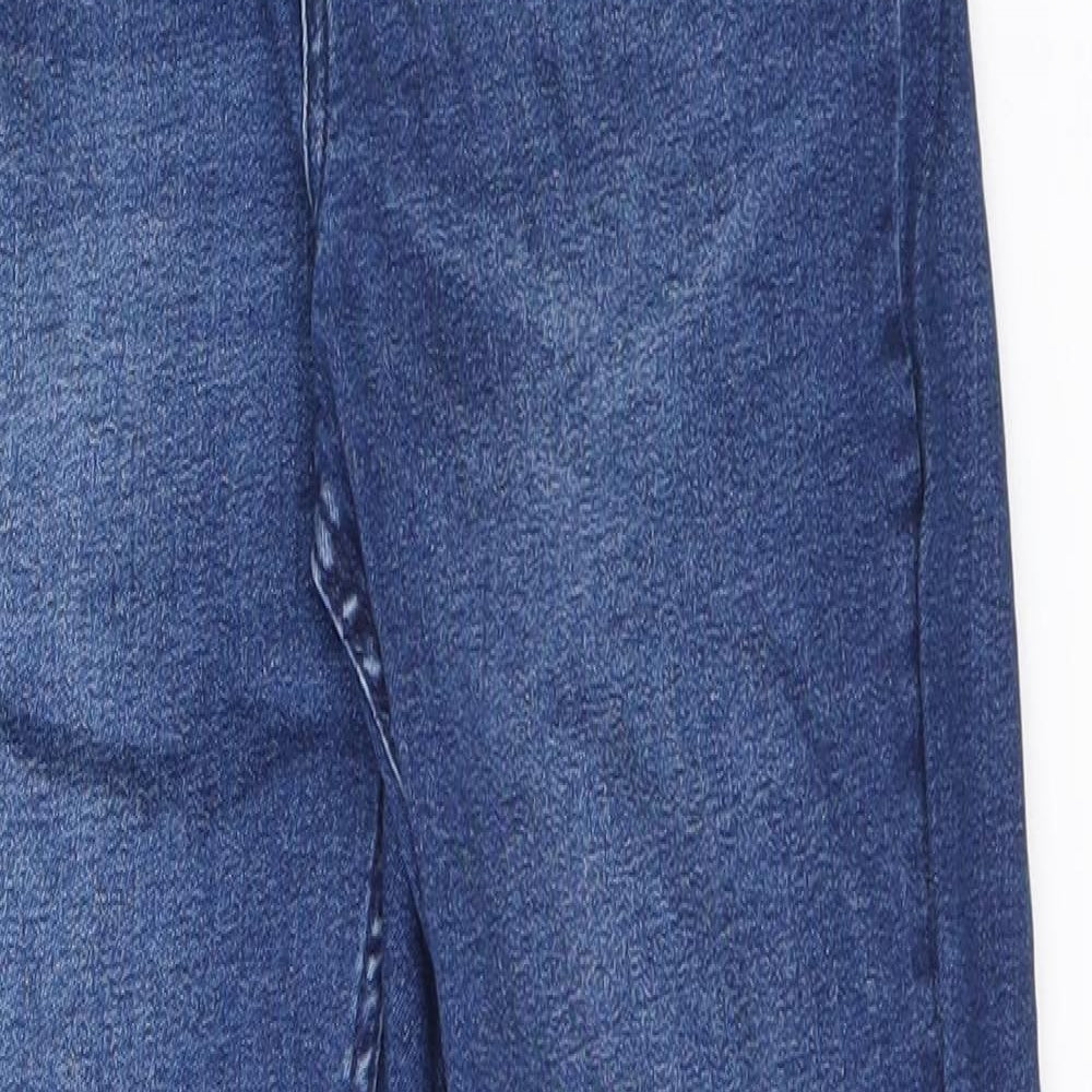 365 Denim Girls Blue Cotton Skinny Jeans Size 10-11 Years L23 in Regular Zip - Distressed