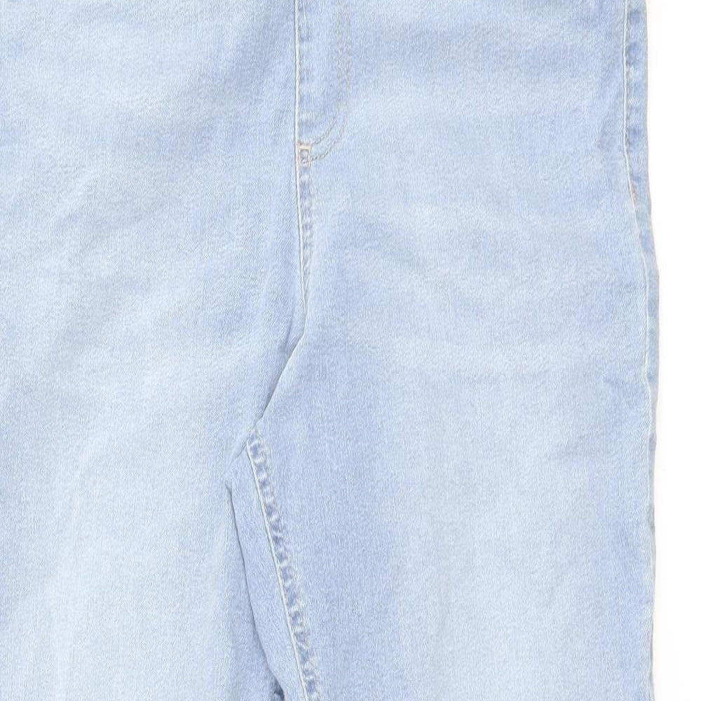 Marks and Spencer Womens Blue Cotton Jegging Jeans Size 14 L28 in Regular
