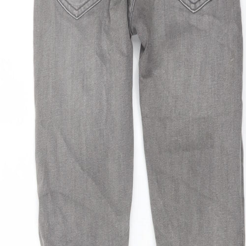 Zara Boys Grey Cotton Skinny Jeans Size 11-12 Years Regular Button