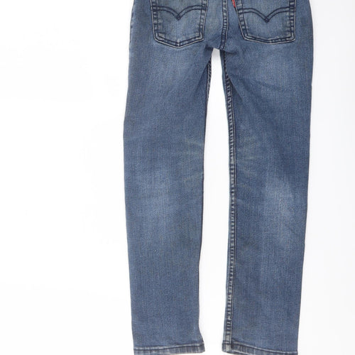 Levi's Boys Blue Cotton Skinny Jeans Size 8 Years Regular Button