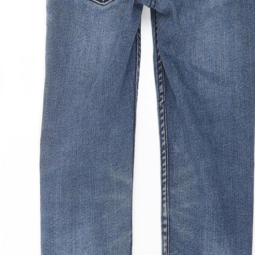 Levi's Boys Blue Cotton Skinny Jeans Size 8 Years Regular Button