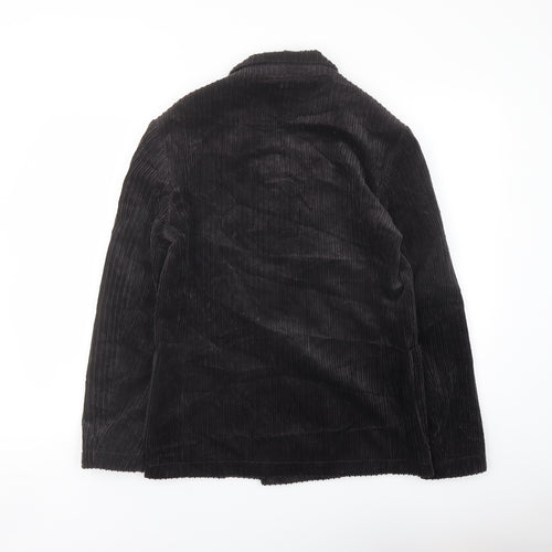 Zara Womens Black Jacket Blazer Size S Button