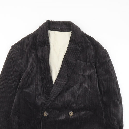 Zara Womens Black Jacket Blazer Size S Button