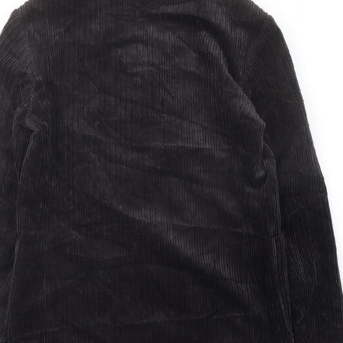 Zara Womens Black Jacket Blazer Size S Button