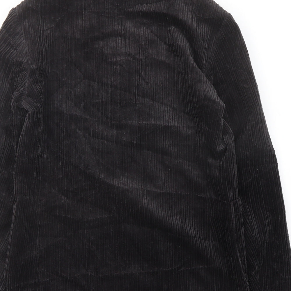 Zara Womens Black Jacket Blazer Size S Button
