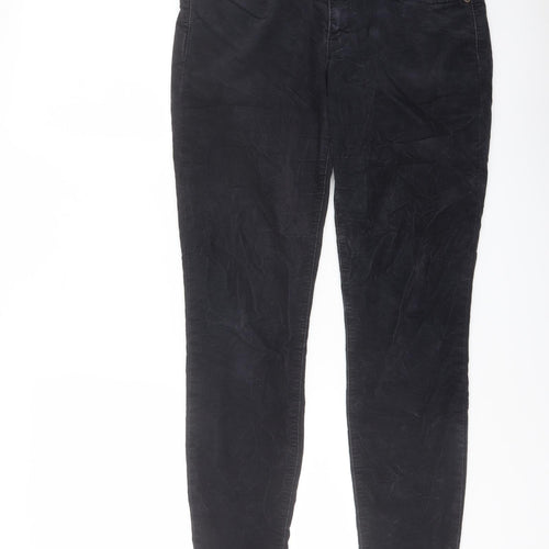 Gap Womens Blue Cotton Trousers Size 30 in L32 in Regular Button