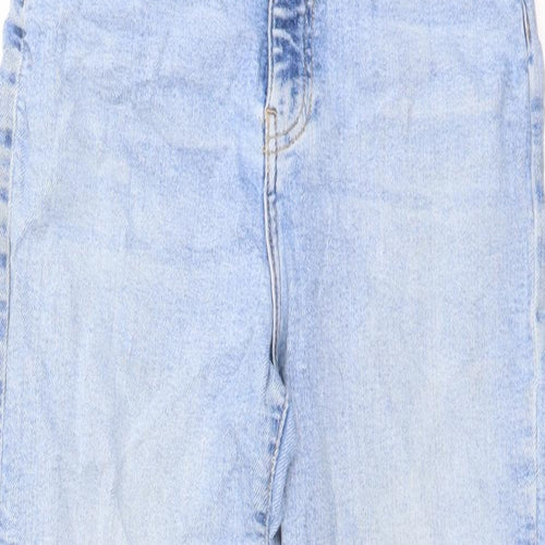 George Womens Blue Cotton Mom Jeans Size 12 L28 in Regular Button