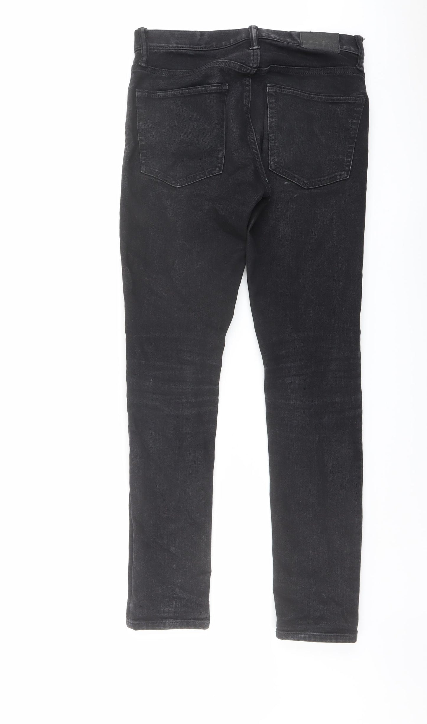 Gap Mens Black Cotton Skinny Jeans Size 29 in L30 in Regular Button