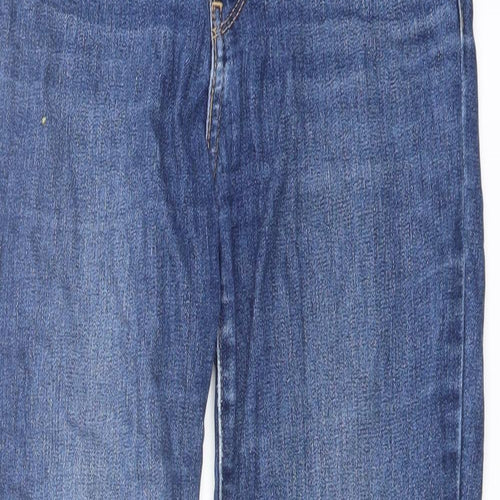 Levi's Womens Blue Cotton Skinny Jeans Size 26 in L28 in Regular Button