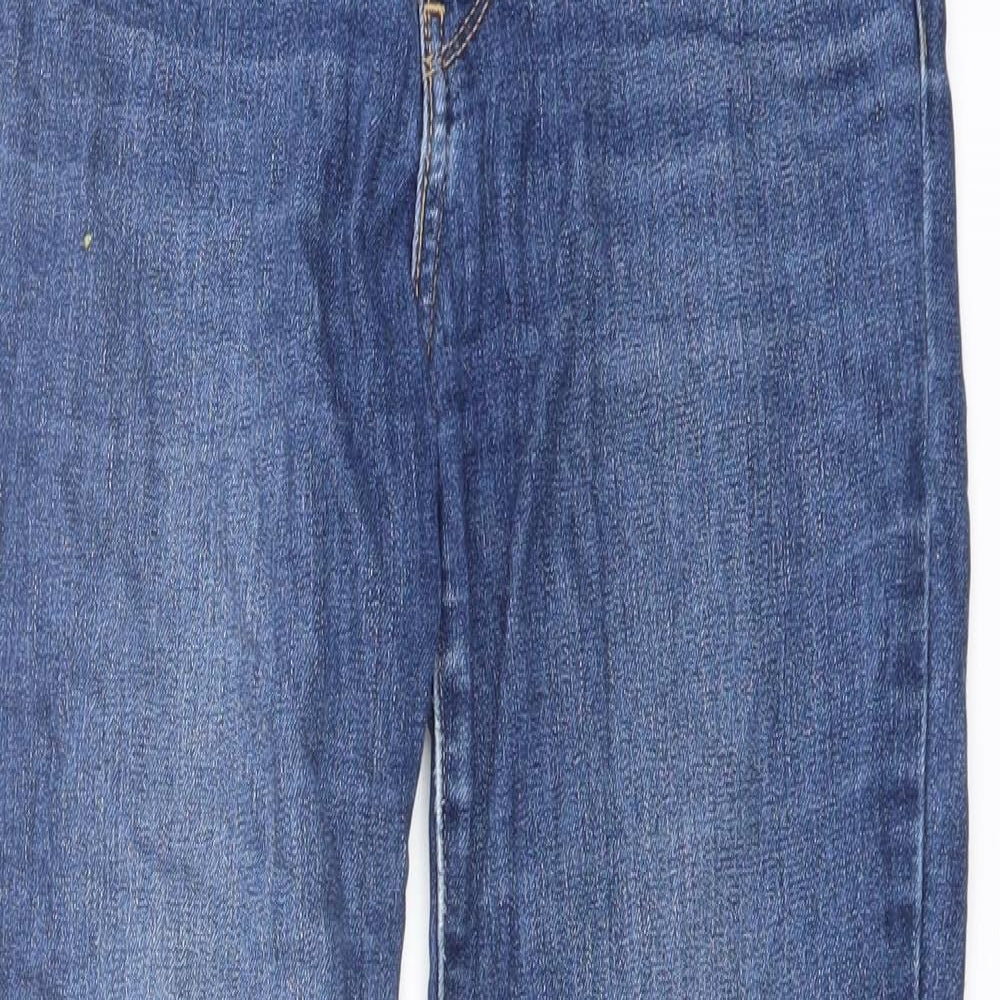 Levi's Womens Blue Cotton Skinny Jeans Size 26 in L28 in Regular Button