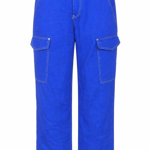 Denim & Co. Womens Blue Cotton Straight Jeans Size 12 L30 in Regular Button