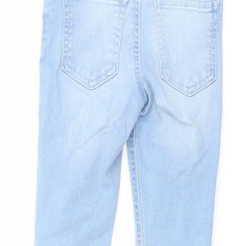 Denim & Co. Girls Blue Cotton Jegging Jeans Size 3-4 Years Regular Pullover