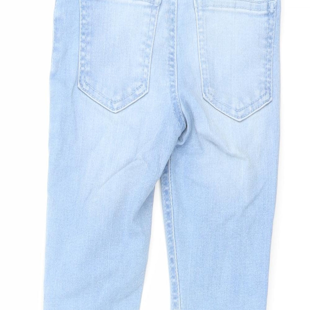 Denim & Co. Girls Blue Cotton Jegging Jeans Size 3-4 Years Regular Pullover