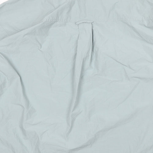 Weekday Womens Blue 100% Cotton Basic Button-Up Size M Collared