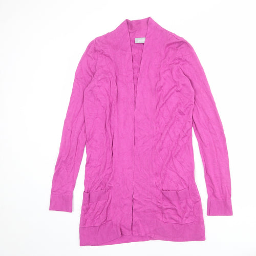 Wallis Womens Purple V-Neck Viscose Cardigan Jumper Size S