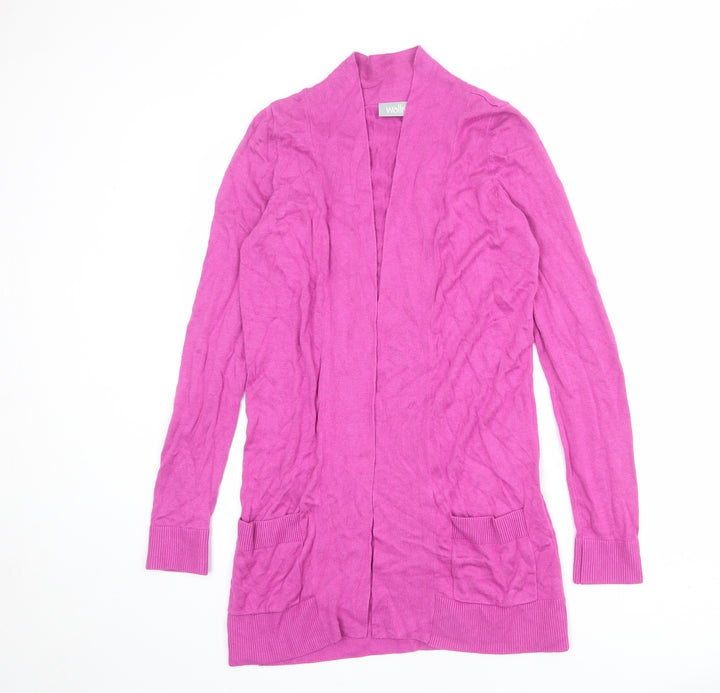 Wallis Womens Purple V-Neck Viscose Cardigan Jumper Size S