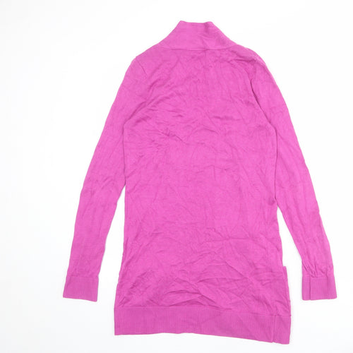 Wallis Womens Purple V-Neck Viscose Cardigan Jumper Size S