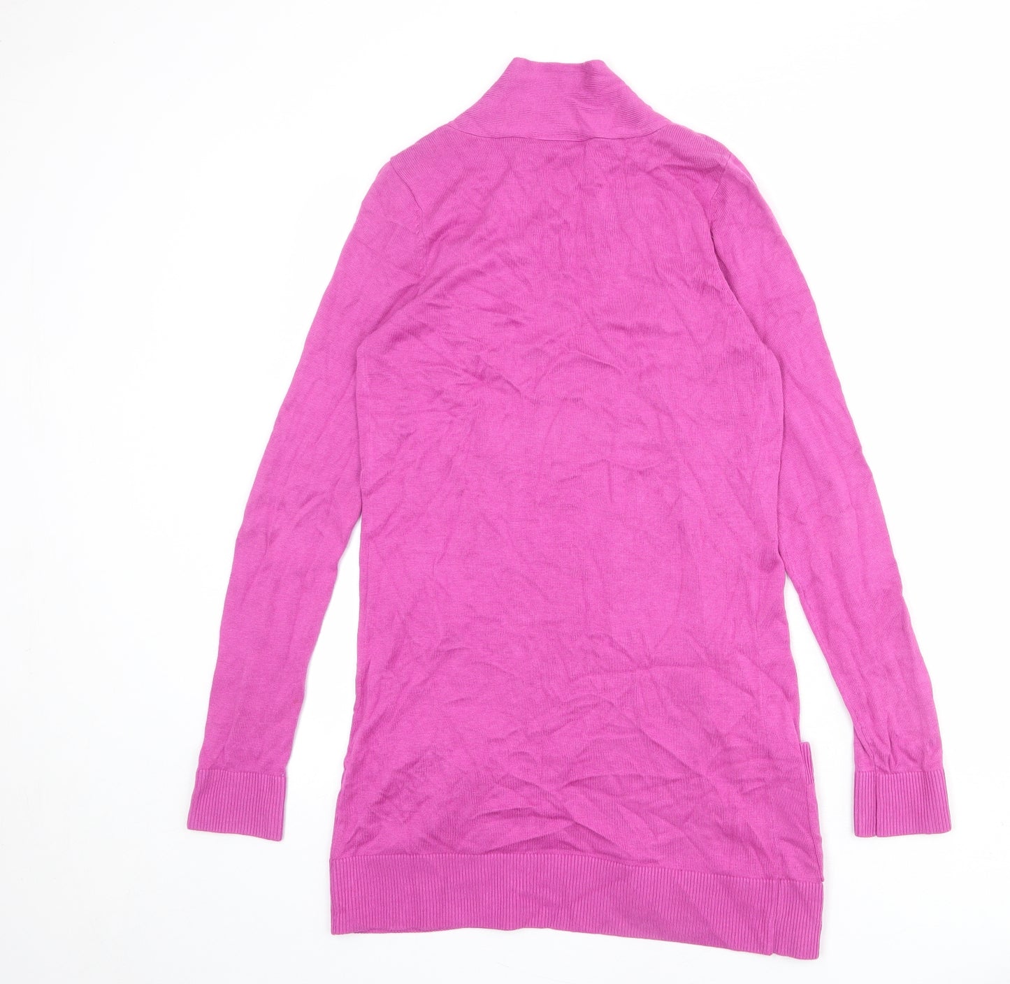 Wallis Womens Purple V-Neck Viscose Cardigan Jumper Size S