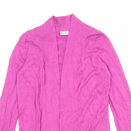 Wallis Womens Purple V-Neck Viscose Cardigan Jumper Size S