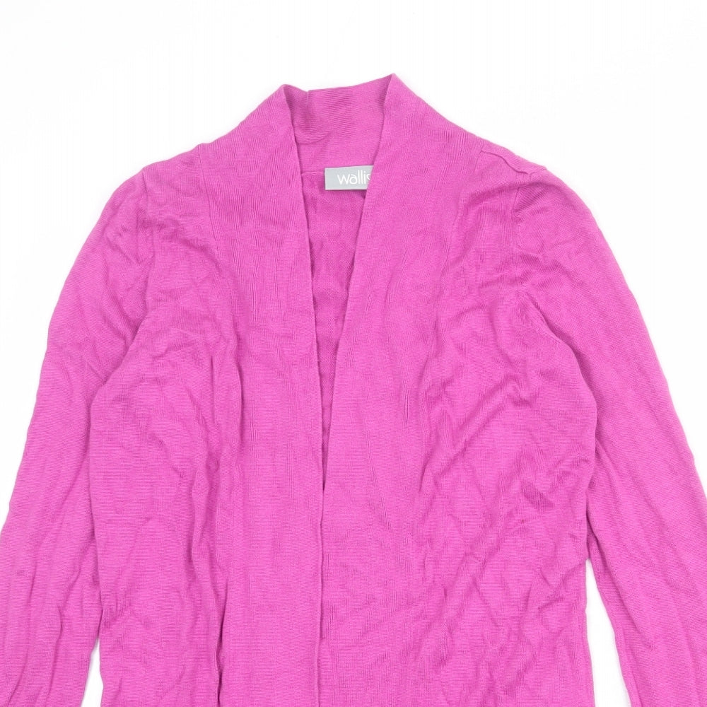 Wallis Womens Purple V-Neck Viscose Cardigan Jumper Size S