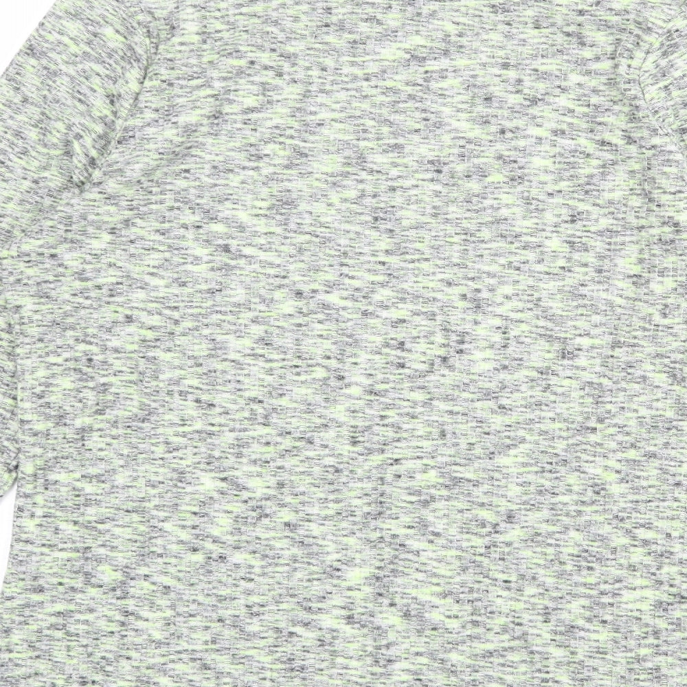 NEXT Womens Multicoloured Polyester Basic T-Shirt Size XL Boat Neck - Marl