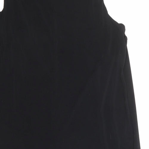 Warehouse Womens Black Polyester Basic Tank Size 12 Round Neck