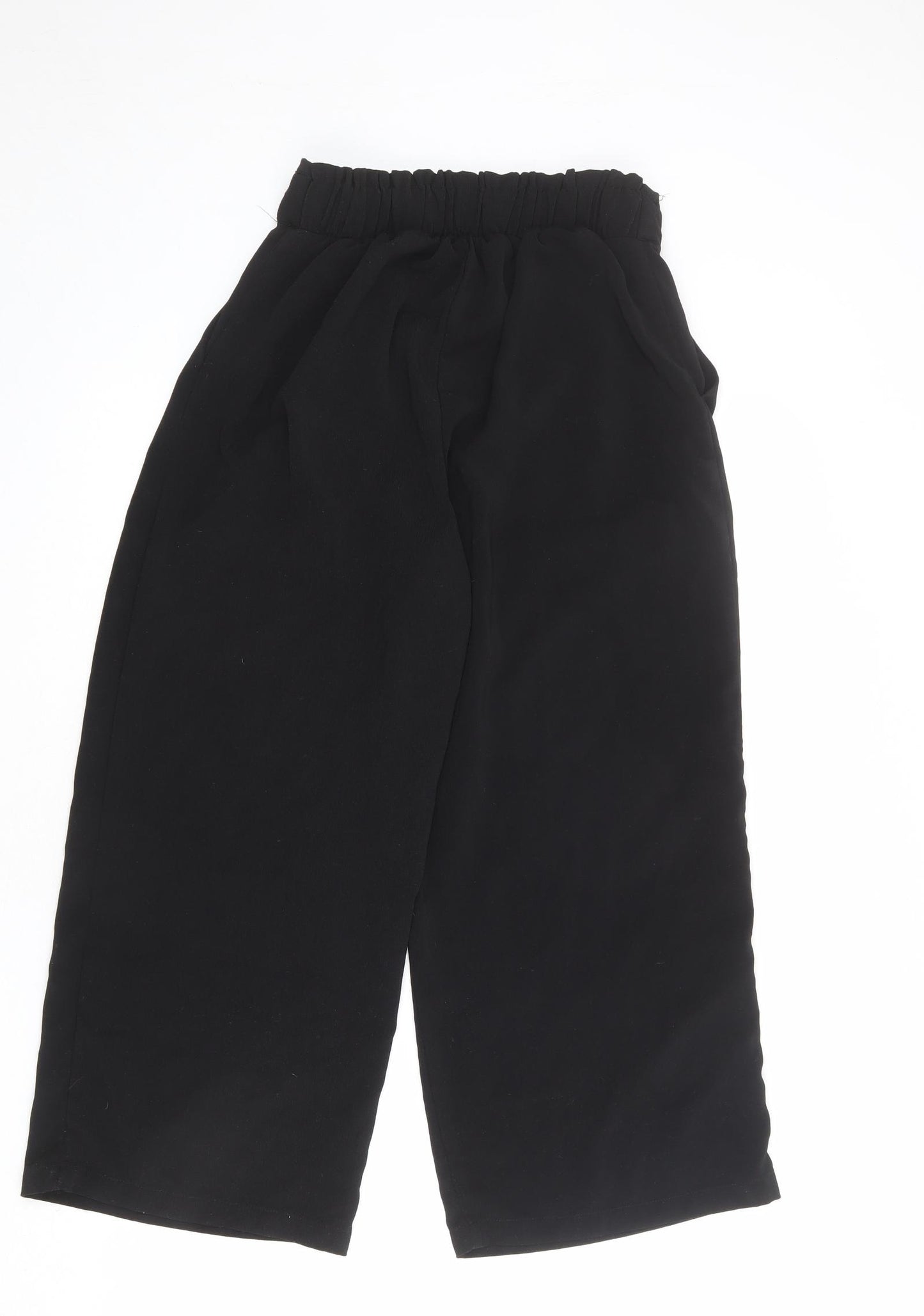 New Look Womens Black Polyester Trousers Size 8 L23 in Regular