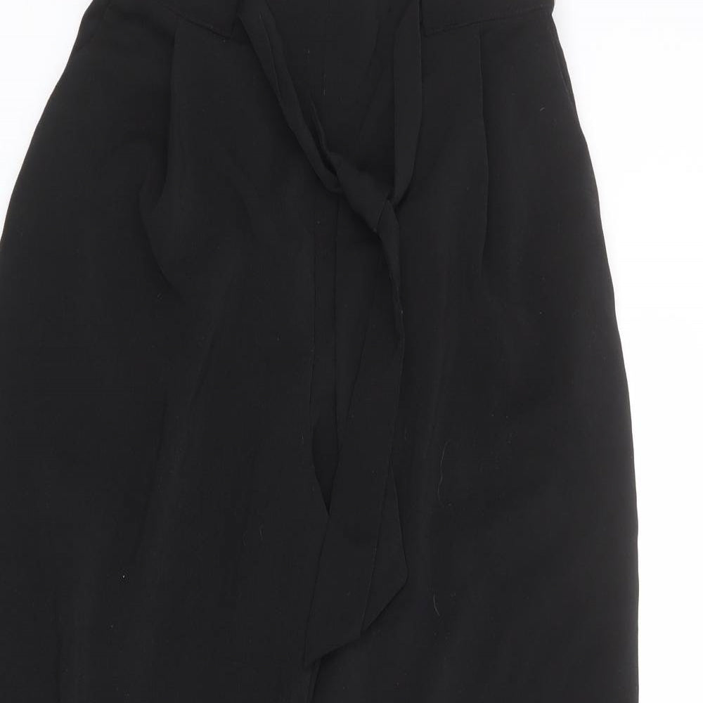 New Look Womens Black Polyester Trousers Size 8 L23 in Regular