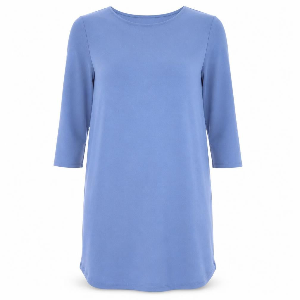 H&M Womens Blue Polyester A-Line Size M Round Neck Pullover