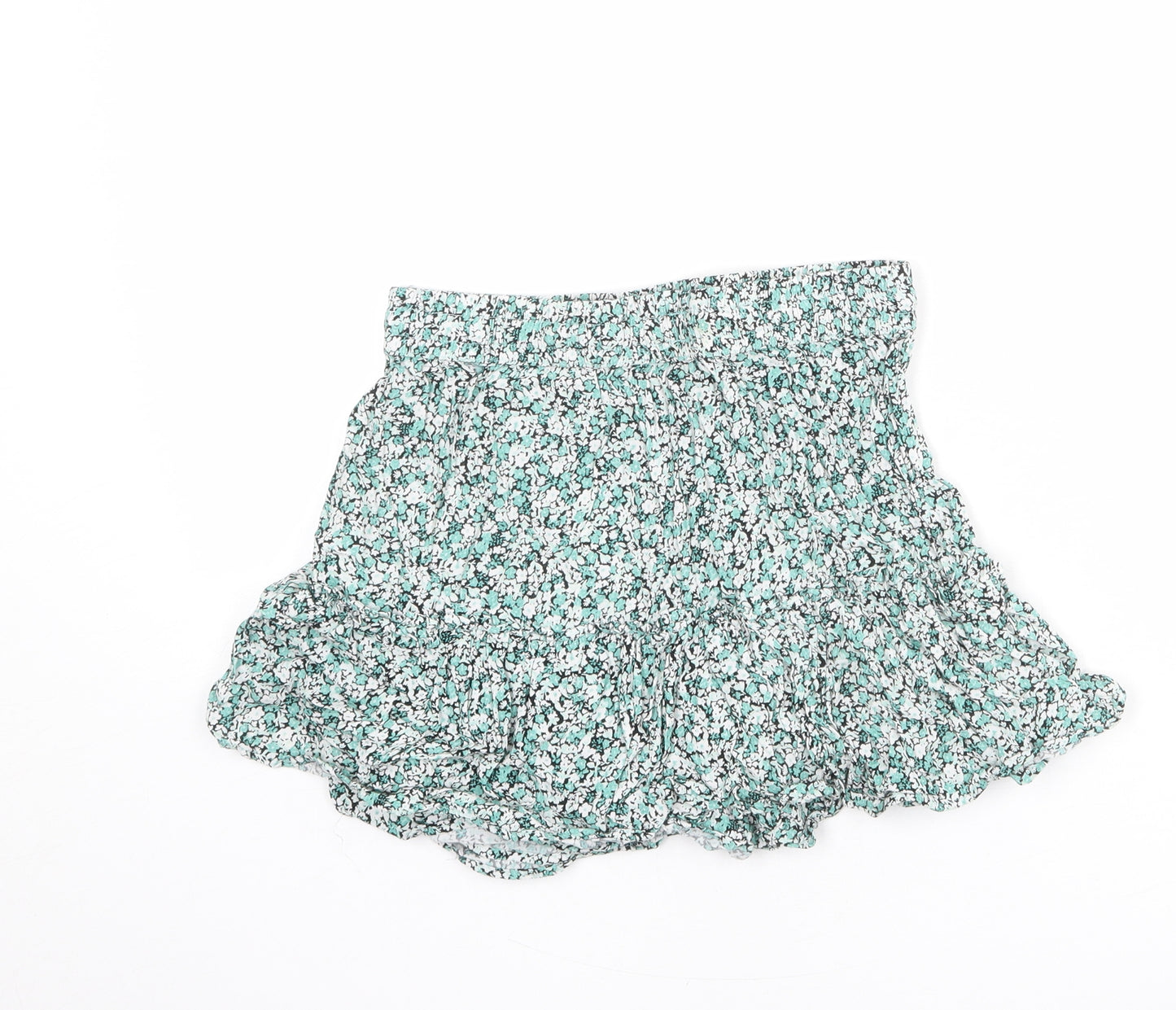 Zara Womens Multicoloured Floral Viscose Skort Size M