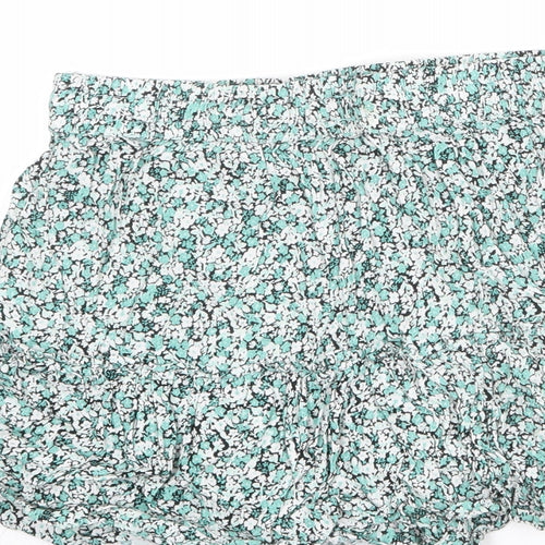 Zara Womens Multicoloured Floral Viscose Skort Size M