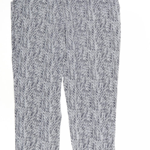 White Stuff Womens Grey Viscose Trousers Size 12 L28 in Regular