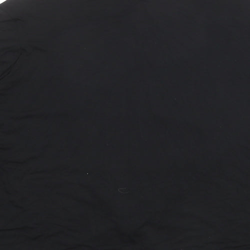 Annabelle Womens Black Geometric Viscose Basic T-Shirt Size 16 Boat Neck