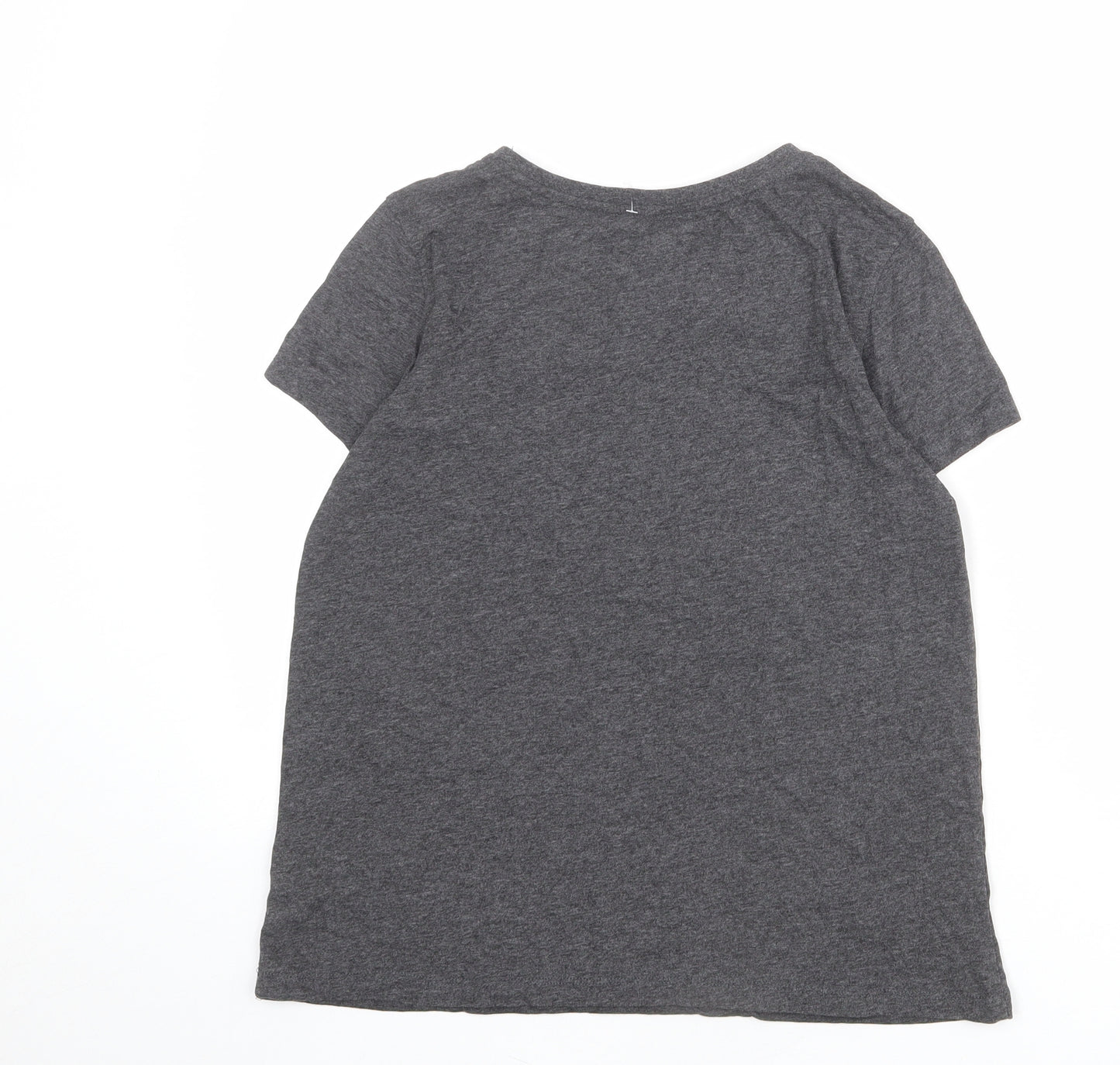 Star Wars Womens Grey Cotton Basic T-Shirt Size 14 Crew Neck